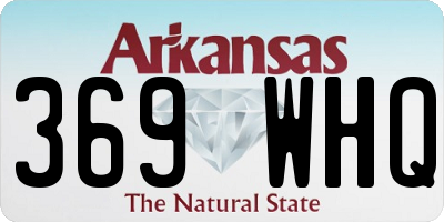 AR license plate 369WHQ