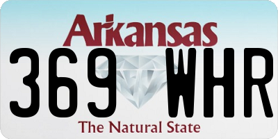 AR license plate 369WHR