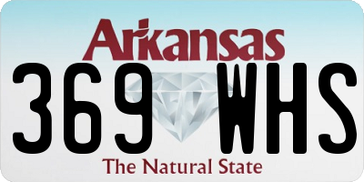 AR license plate 369WHS