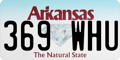 AR license plate 369WHU