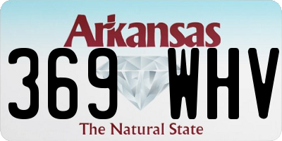 AR license plate 369WHV