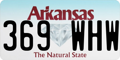AR license plate 369WHW