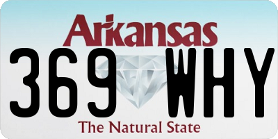 AR license plate 369WHY