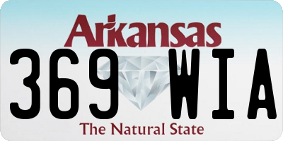 AR license plate 369WIA