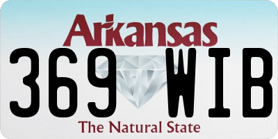 AR license plate 369WIB