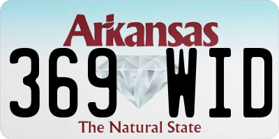 AR license plate 369WID