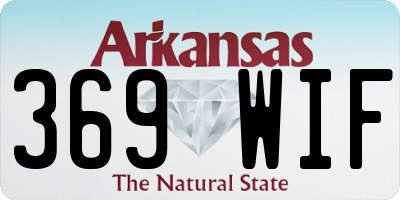 AR license plate 369WIF