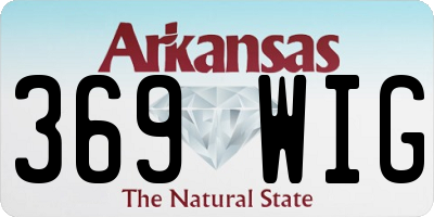 AR license plate 369WIG