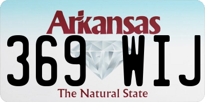 AR license plate 369WIJ