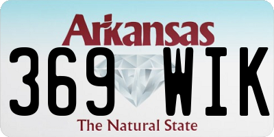 AR license plate 369WIK