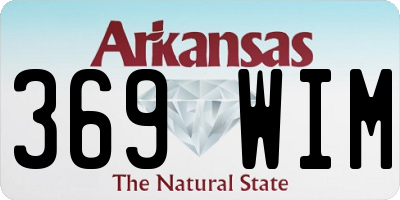 AR license plate 369WIM