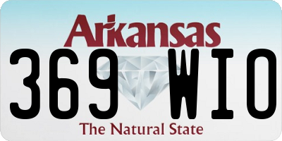 AR license plate 369WIO