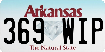 AR license plate 369WIP