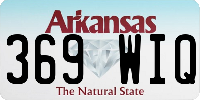 AR license plate 369WIQ