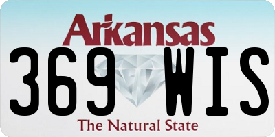 AR license plate 369WIS