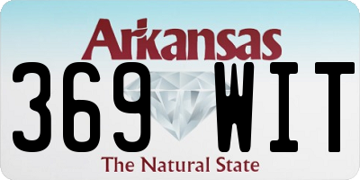 AR license plate 369WIT