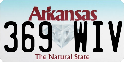AR license plate 369WIV
