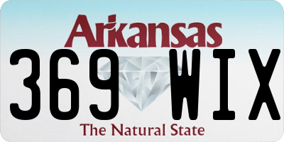 AR license plate 369WIX