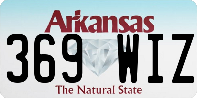 AR license plate 369WIZ