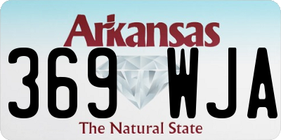 AR license plate 369WJA