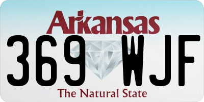 AR license plate 369WJF