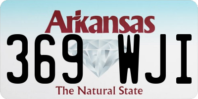 AR license plate 369WJI