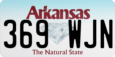 AR license plate 369WJN