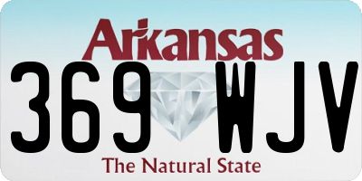 AR license plate 369WJV