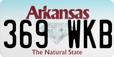 AR license plate 369WKB