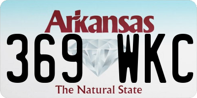 AR license plate 369WKC