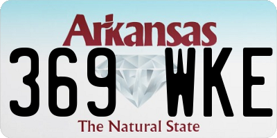 AR license plate 369WKE