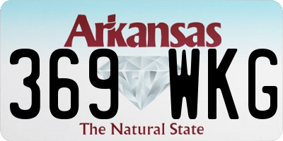 AR license plate 369WKG