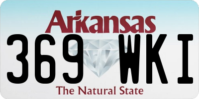 AR license plate 369WKI