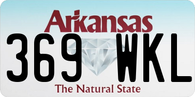 AR license plate 369WKL