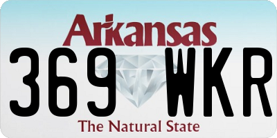 AR license plate 369WKR
