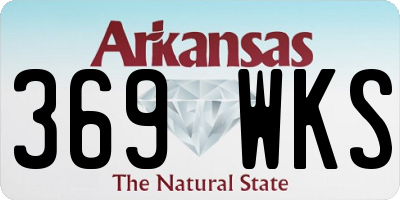 AR license plate 369WKS