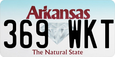 AR license plate 369WKT