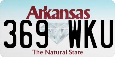 AR license plate 369WKU