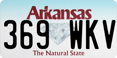 AR license plate 369WKV
