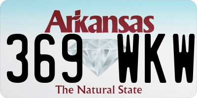 AR license plate 369WKW