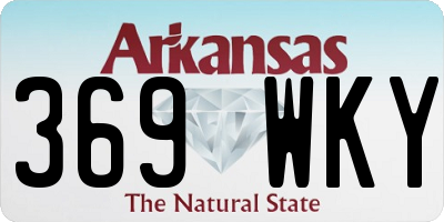 AR license plate 369WKY