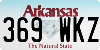 AR license plate 369WKZ