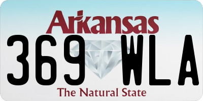 AR license plate 369WLA