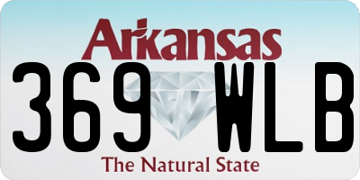 AR license plate 369WLB