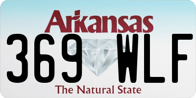 AR license plate 369WLF