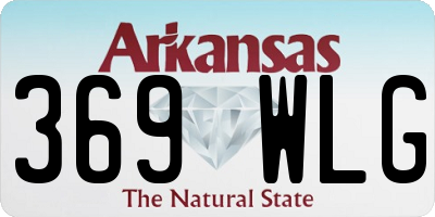 AR license plate 369WLG