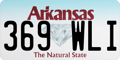 AR license plate 369WLI