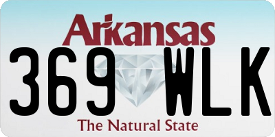 AR license plate 369WLK