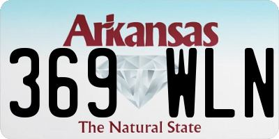 AR license plate 369WLN