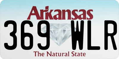 AR license plate 369WLR